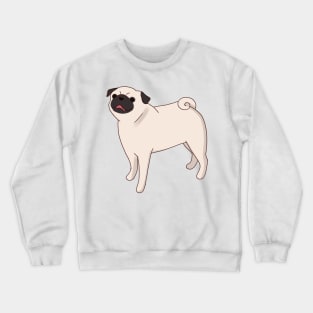 Cute Pug illustration Crewneck Sweatshirt